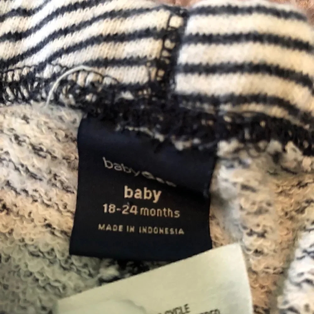 Gap striped sweat pants 18-24mo GUC